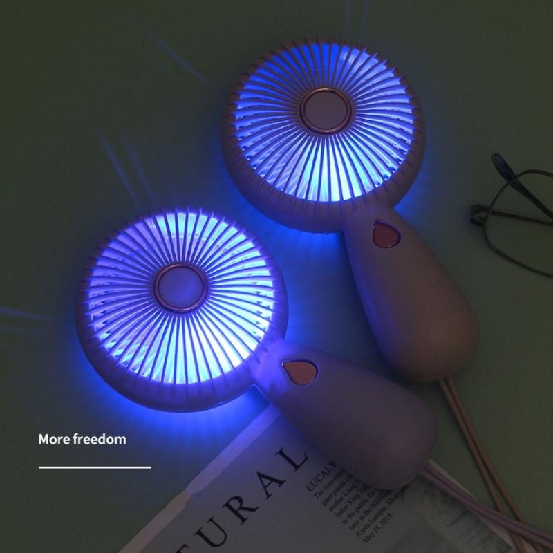 Pocket USB Fan Mini Fan Rechargeable USB Fan Handheld Fan Hand Fan with Lanyard, Perfect for Traveling Convenient Use