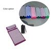 2pcs Body Massager Cushion Mat Relieve Acupressure Yoga Pad Pillow Set Purple