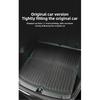 For Tesla Model Y 2024 Front Rear Trunk Mat TPE Lower Storage Box Pads Protective Cover Cargo Liner Trunk Tray Floor Mat