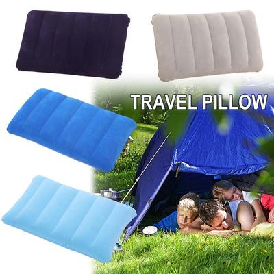 Wandern Strand Auto Flugzeug Luftkissen Kopfstütze Campingausrüstung Reisekissen Tragbar Ultraleicht Aufblasbar PVC Nylon Quadratisches Kissen Neu