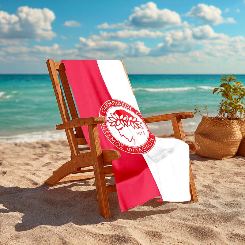 1pc Football Team (64) Beach Towel, Comfortable and Thick, and Swimming/Bath/Picnic/Camping Towel, Suitable for Seaside Beaches
