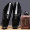 New Business Dress Leather Shoes Casual Wedding Groom British Height Increase Summer Breathable Youth Pointed