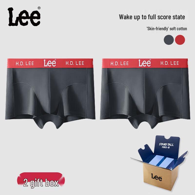 Lee Men's Pure Cotton Antibacterial Boxer Briefs