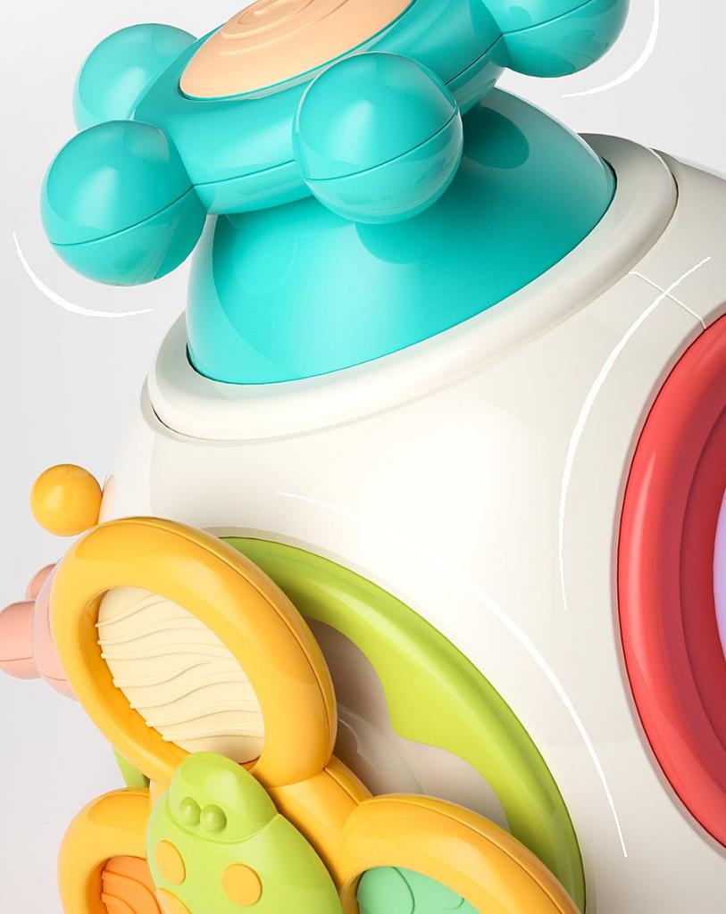 Busy Grabbing Ball: Tactile Rattle Toy for Infant and Toddler Hand Movement and Concentration Training