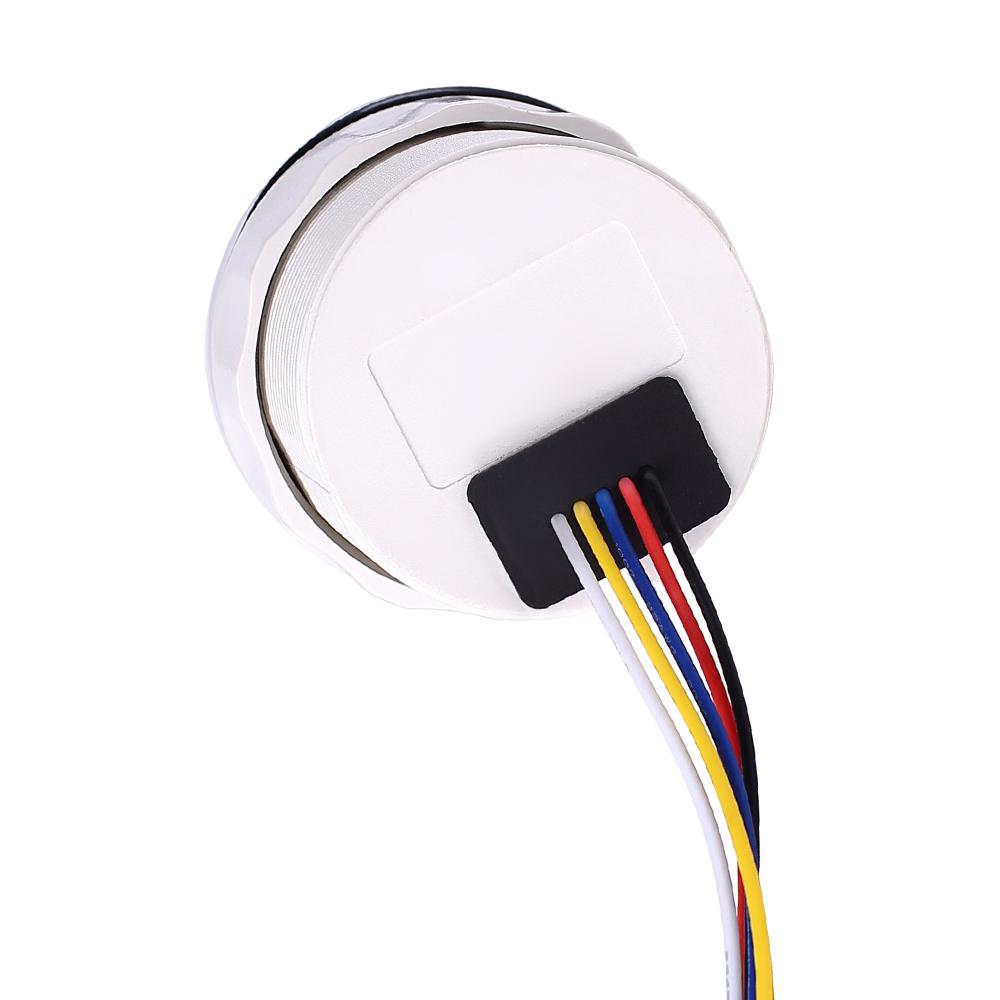 52mm 12V24V 0-120 C Car 3 IN 1 Gauge Water Temperature +Oil Pressure +Voltmeter with Alarm Red LED Digital Water Temp Gauge