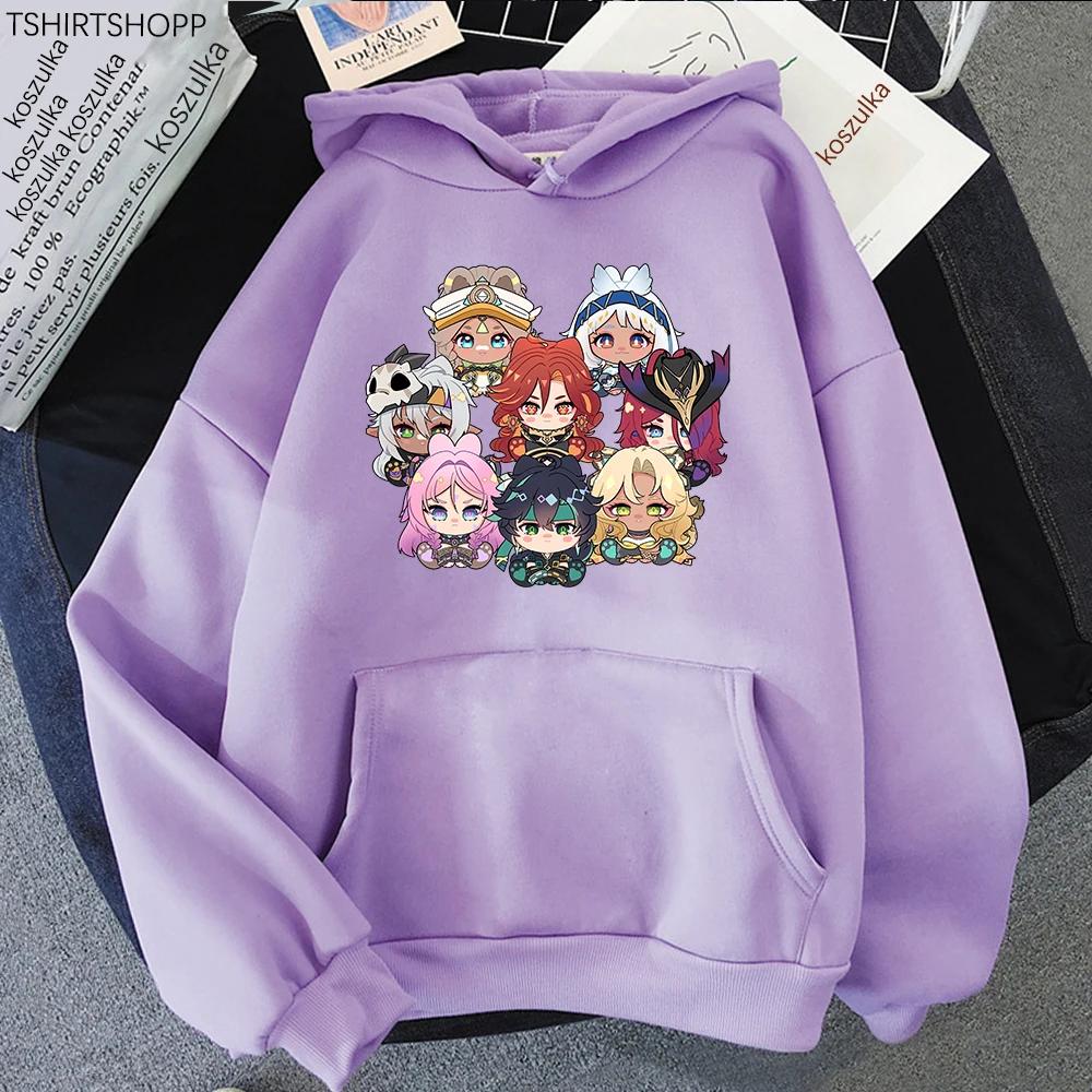 

Genshin Impact Kinich Mualani Mavuika Kachina Xilonen Citlali Chasca Iansan Hoodie Women Anime Kawaii Hoodies Cute Sweatshirts XL