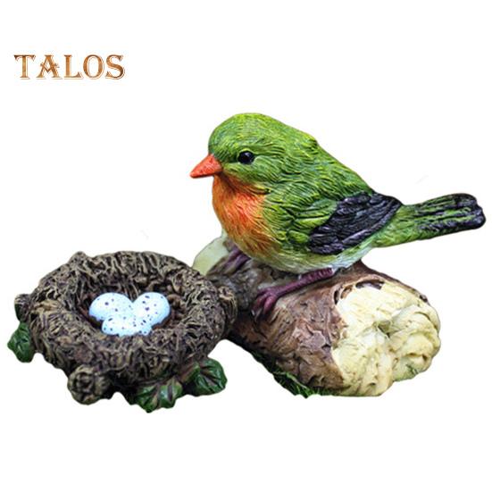 Bird Statue Delicate Detail Scene Props Simulation Cute Table Centerpiece Animal Garden Figurine Garden Supplies