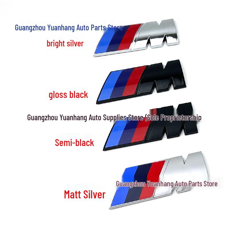 Compatible with BMW M badges (M2, M3, M4, M5, M6), rear badges (3, 5, 7 Series), and modified X1, X3, X5, X6 M badges.