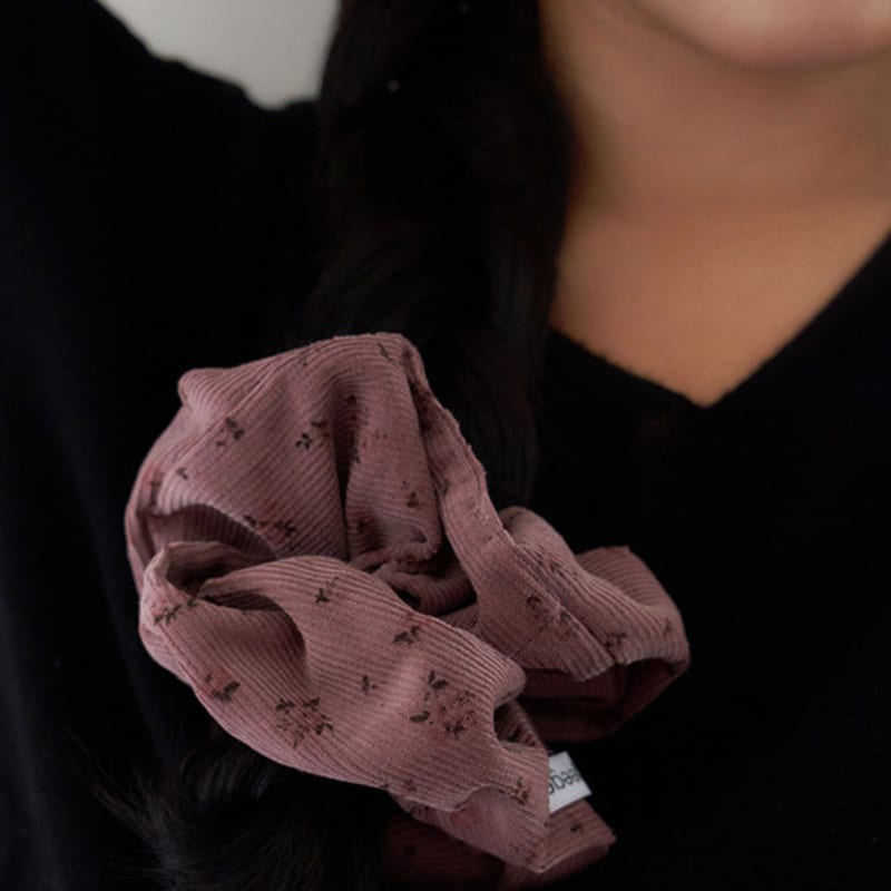 Geegee Kordstoff Blumen Haargummi - 4 Farben