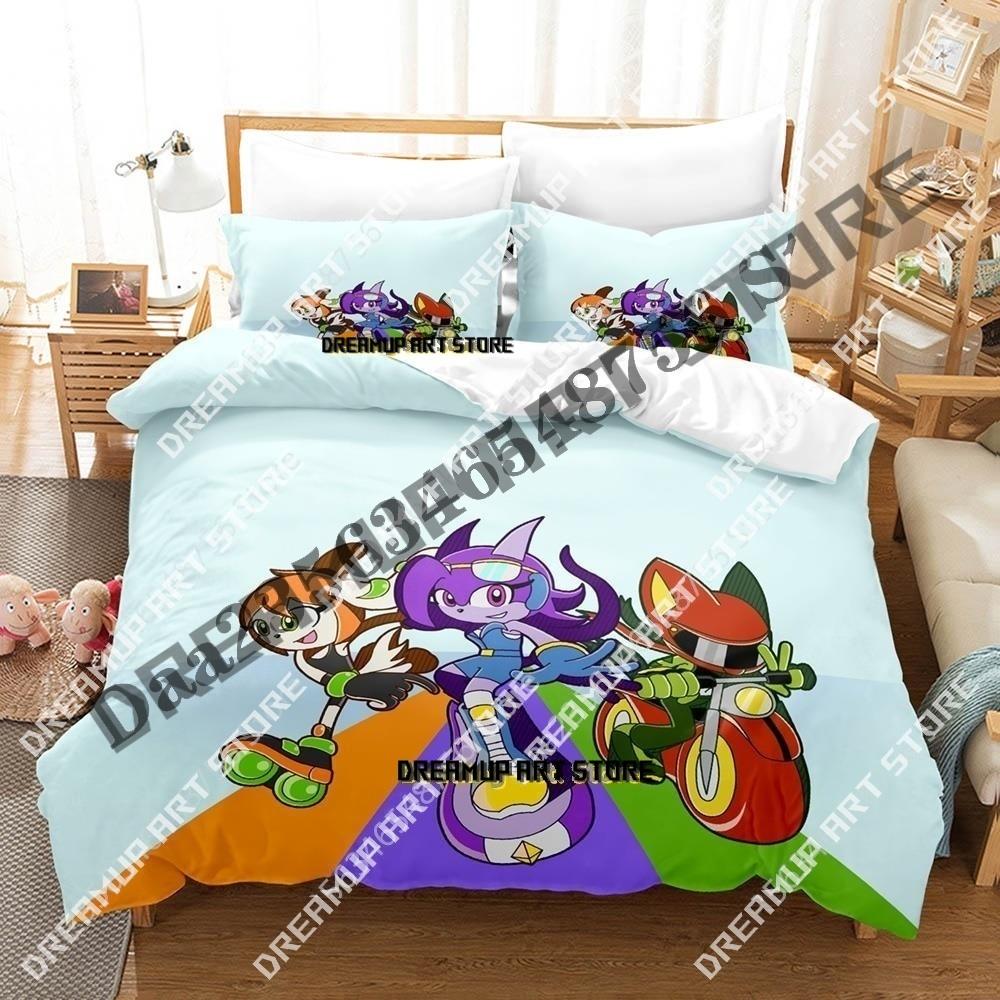 3D Print Game Freedom Planet Bedding Set Single Twin Full Queen King Size Bed Set Adult Kid Bedroom Duvetcover Sets Anime Bed