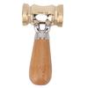 Woodworking Chisel Mallet Beech Wood Carpenter Hammer with Replaceable Solid Brass Head for