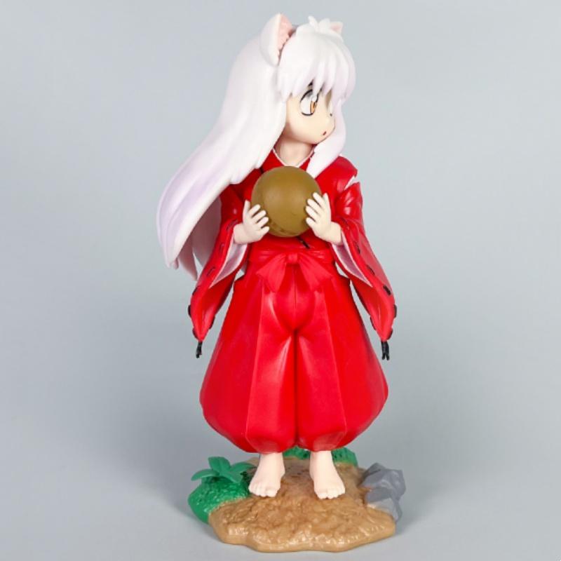 Anime Inuyasha Cute Inuyasha Sesshoumaru Action Figure Standing PVC Model Collection Toy Gifts