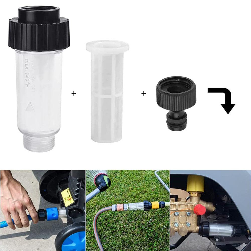 Garden Hose Inlet Filter Inline Water Pressure Washer Washing Machine Sediment~