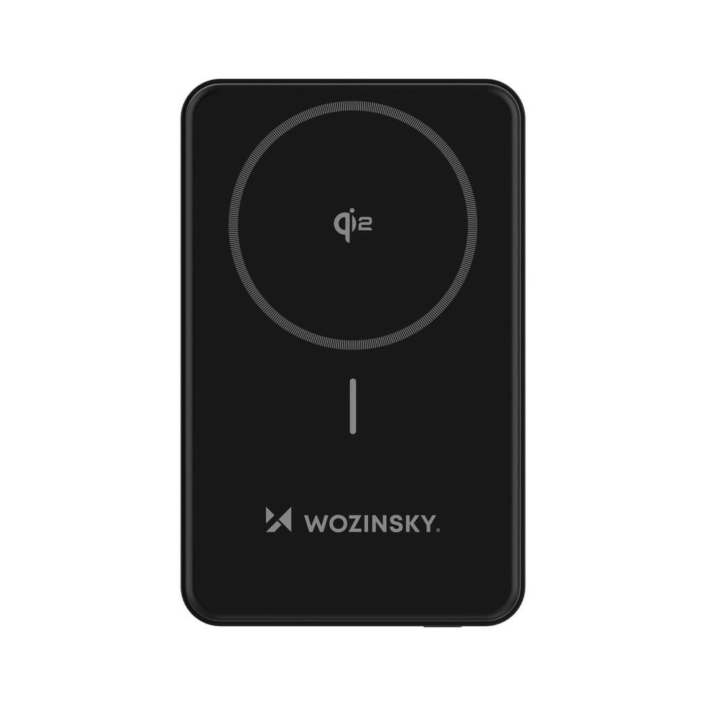 Powerbank Wozinsky Wlwp-10Ka0Y3S 22,5W Pd Qi2 10000 Mah, with Stand, 1x USB-A, 1x USB-C - Black