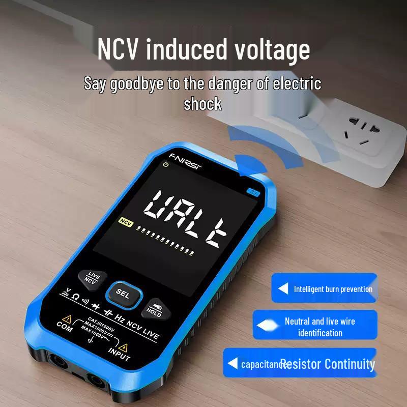 FNIRSI S1 Precision Digital Multimeter: Ultra-thin, Auto-ranging, Anti-burn Display for Electricians