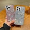 Rhinestone Butterfly Flower Three-dimensional Mobile Phone Case for Apple 16 Promax Creative Full Diamond High-end Sense for Apple 17 Female