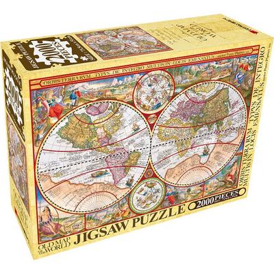 Haksan Cultural History World Old Map Mini Jigsaw Puzzle HS2000-333, 2000 Pieces, Mixed Colors Jigsaw Puzzle, Childrens Games, Educational Toys