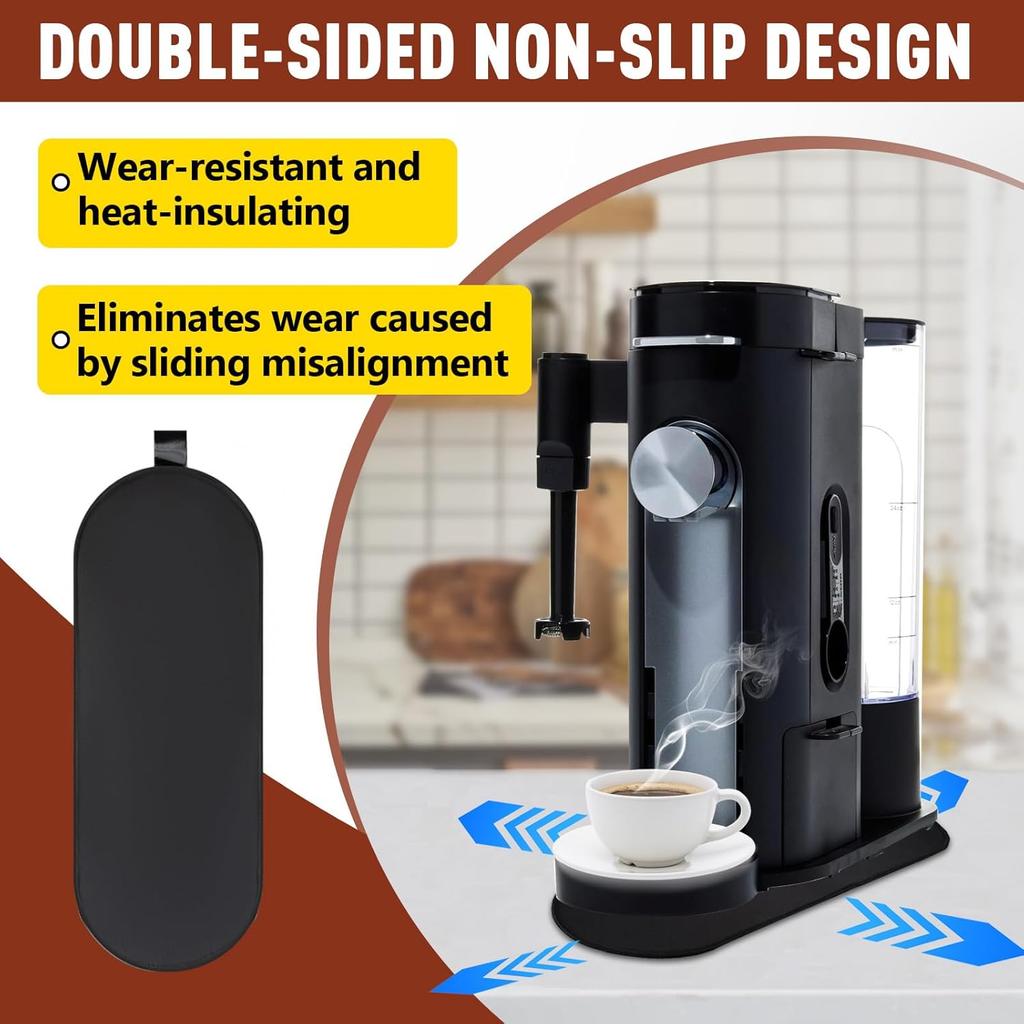 Sliding Pad for Ninja Single Serve Coffee Maker PB051 and PB041, Anti-slip Base Design Is Not Easy to Move, Convenient Storage Strap Design