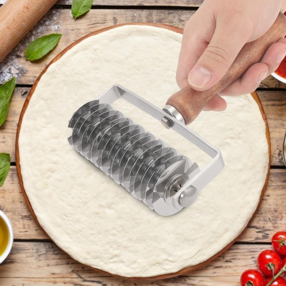 Stainless Steel Pastry Lattice Roller Cutter Roller Dough Cutter Roller cutter  Baking Cooking