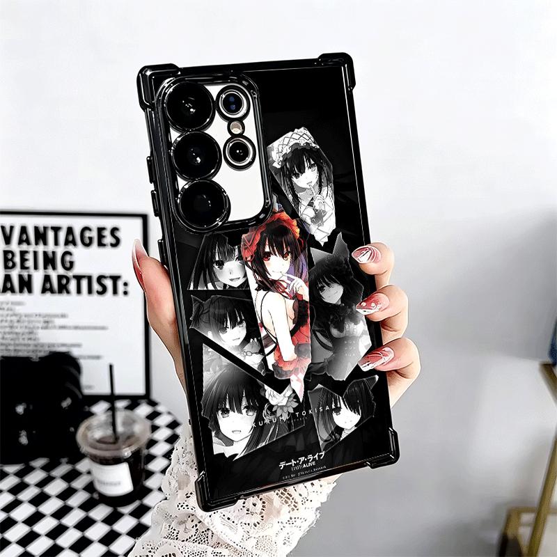 Date A Live Tokisaki Kurumi Funda de Teléfono Chapada Para Samsung Galaxy S24 S25 FE S26 Edge S23 Ultra S22 S21 Plus S20 Anti-Caída Airab