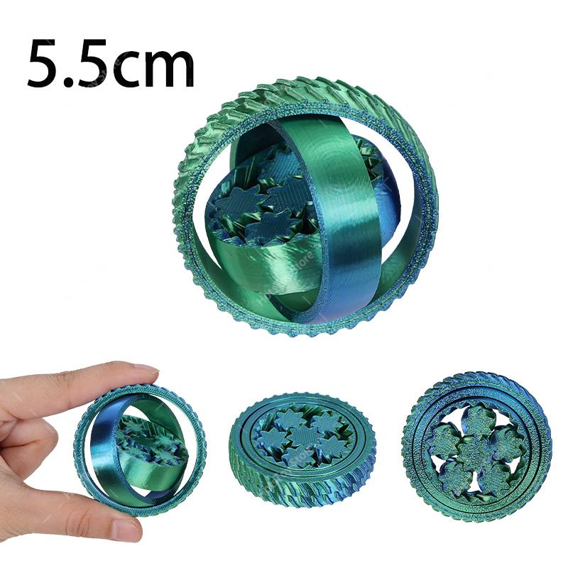 Hot 3D Fidget Spinner Rotating Ball Toy Creative Fingertip Gyroscope Gravity Rotation Anxiety Relief Novelty Decompression Toy