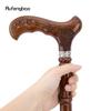 Chinese Knot Brown Wooden Fashion Stick Decorative Vampire Cospaly Party Wood Walking Cane Halloween Mace Wand Crosier 93cm