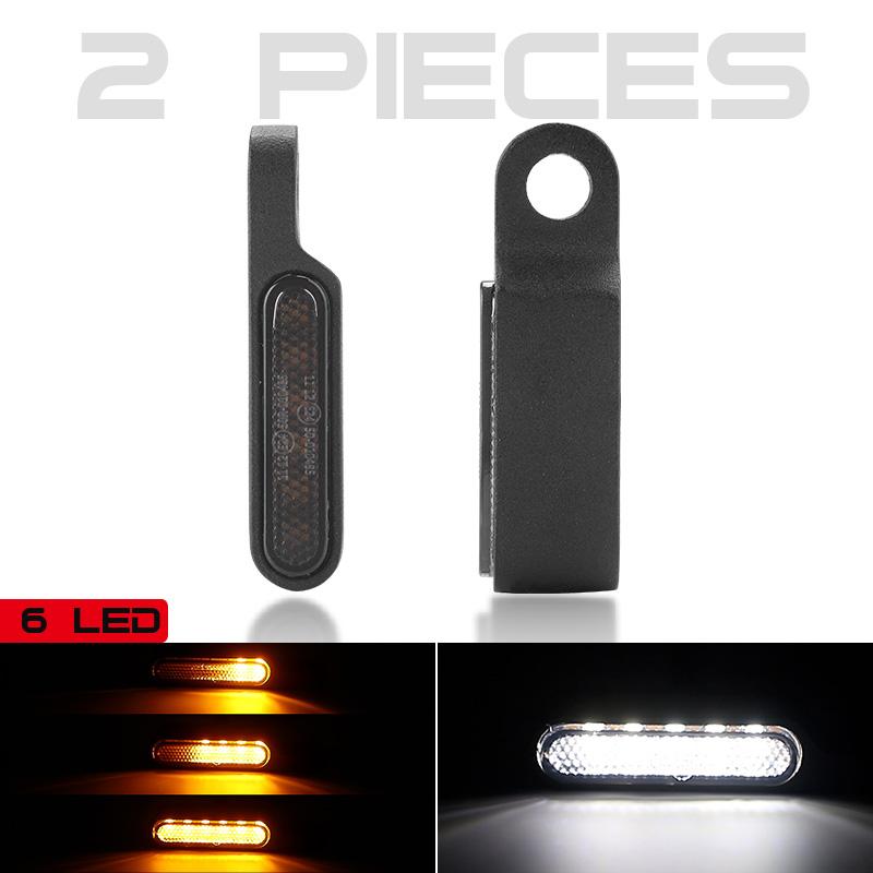 

Motorcycle Mini LED Turn signals Handlebar Blinker Indicators Amber Flowing signal lamp DRL for honda yamaha kawasaki cafe racer