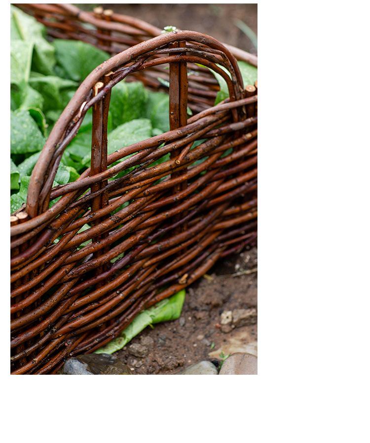 Willow Woven Garden Fence: Small Edging for Indoor/Outdoor Flower Beds, Lawns, Nurseries, Balconies, Courtyards.