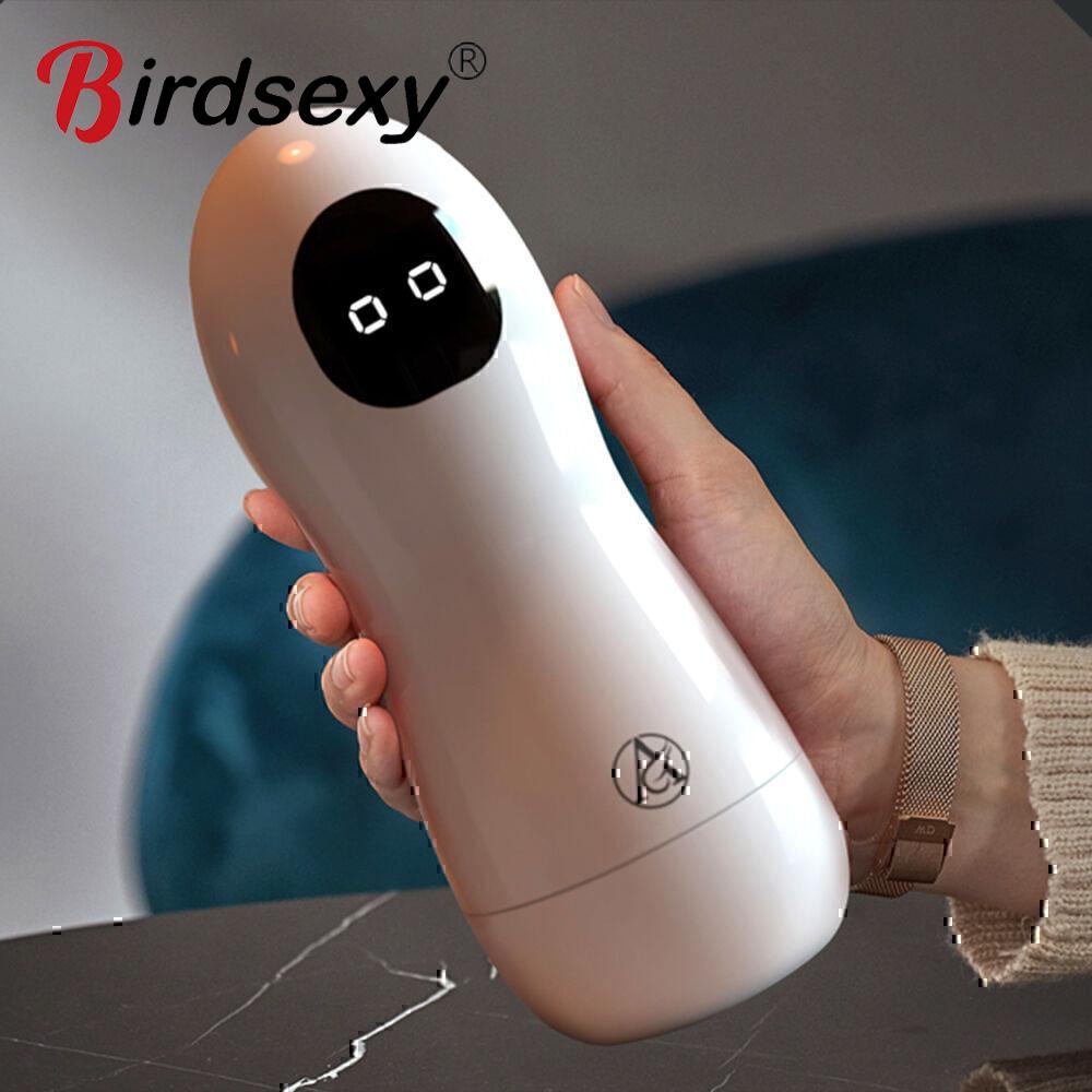 Automatic Male Masturbator Cup Vibration Blowjob Real Vagina Pocket Pussy Vibrating Bullet Penis Oral Adults Sex Toys For Man
