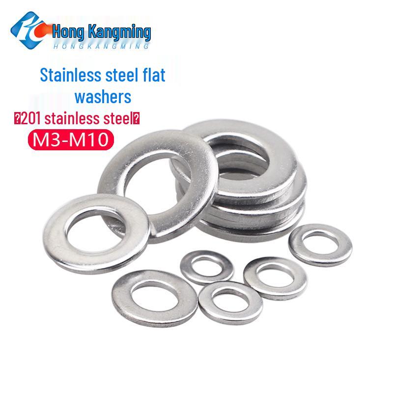 Stainless Steel Flat Washer - Metal Reinforcement Spacer Locking Screw M3-M10