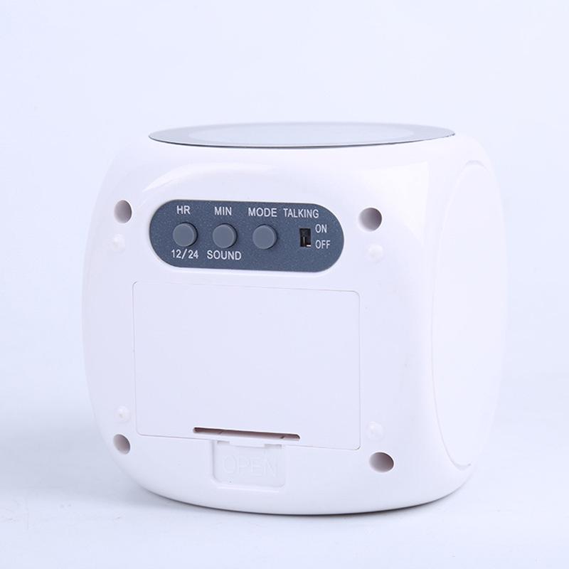 Multifunctional LED Projection Alarm Clock with English Voice Time Reporting for Bedroom