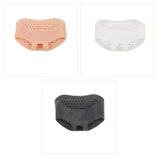 1 para damskich silikonowych oddychających wkładek na przedstopie do butów na wysokim obcasie, pół wkładki