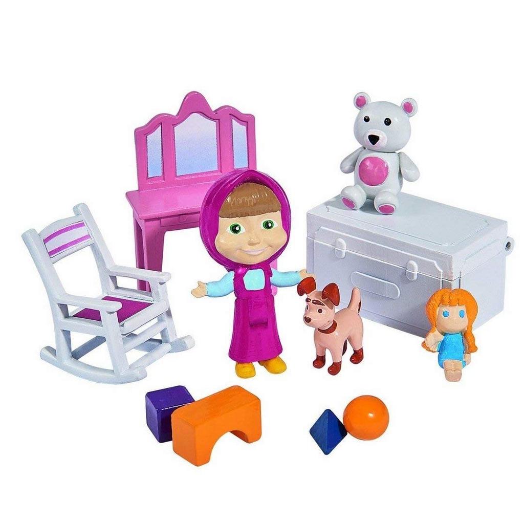 Simba Masha and the Bear Playset with House and 1 Masha Figure Masha's