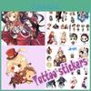 Sticker Exquis Mini Tatuaj Anime cu Personaje de Desene Animate Charmante Pentru Exprimare Unică