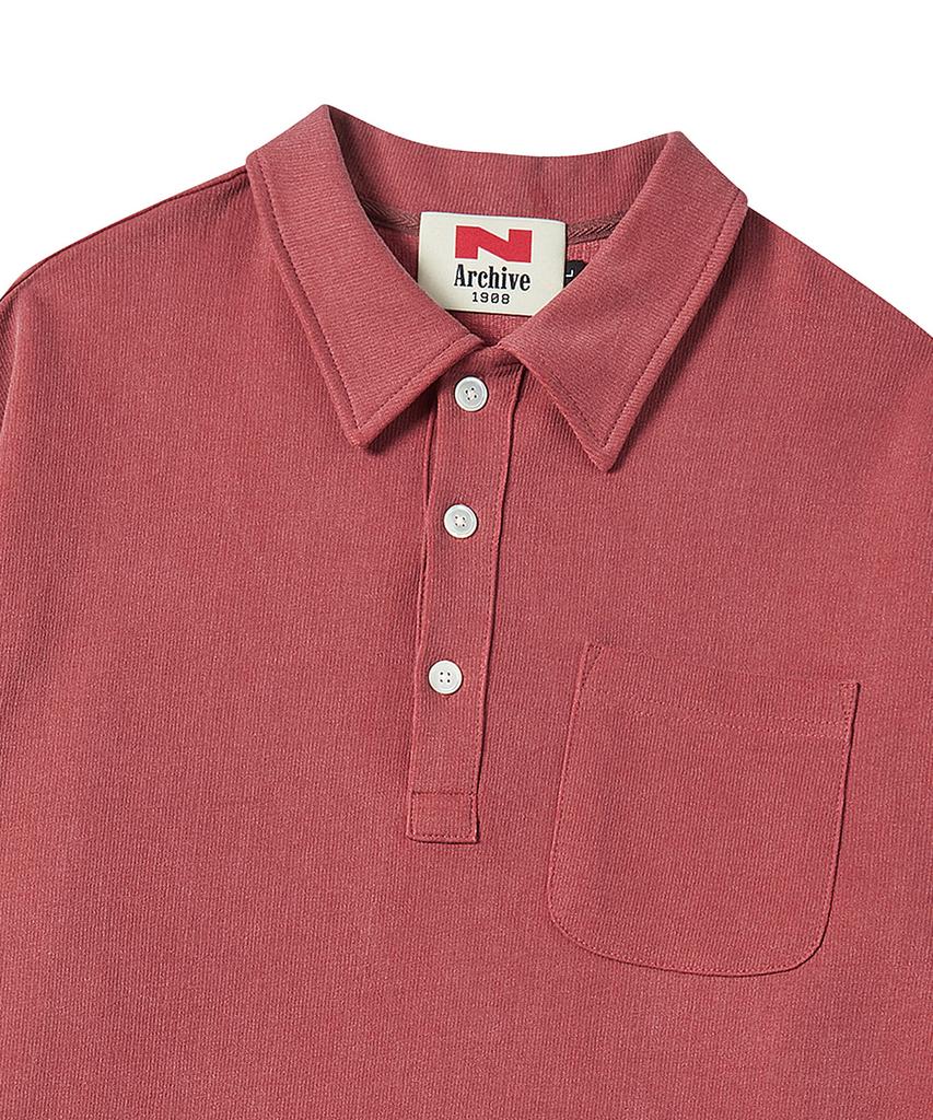 BEYOND CLOSET [Collection Line] 90S Archive Pique Sweatshirt Washed Red