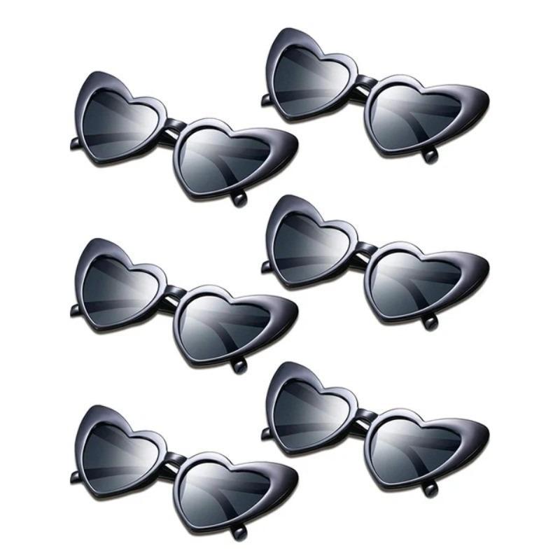 1Pc Heart Shaped Sunglasses Wedding Bridal Shower Christmas Decor Supplies Bride Bridesmaid Gift Glasses Bachelorette Party