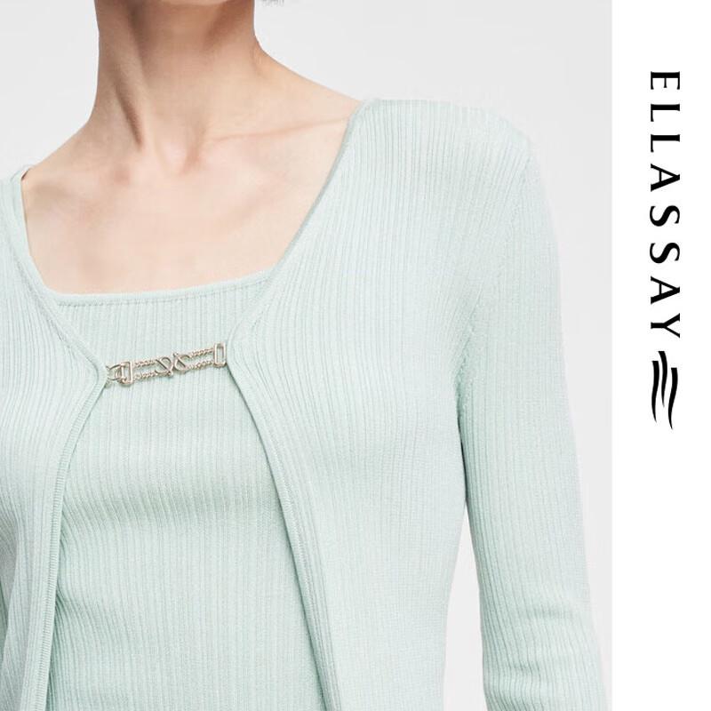 ELLASSAY Women's Elegant Two-Piece Knit Sweater