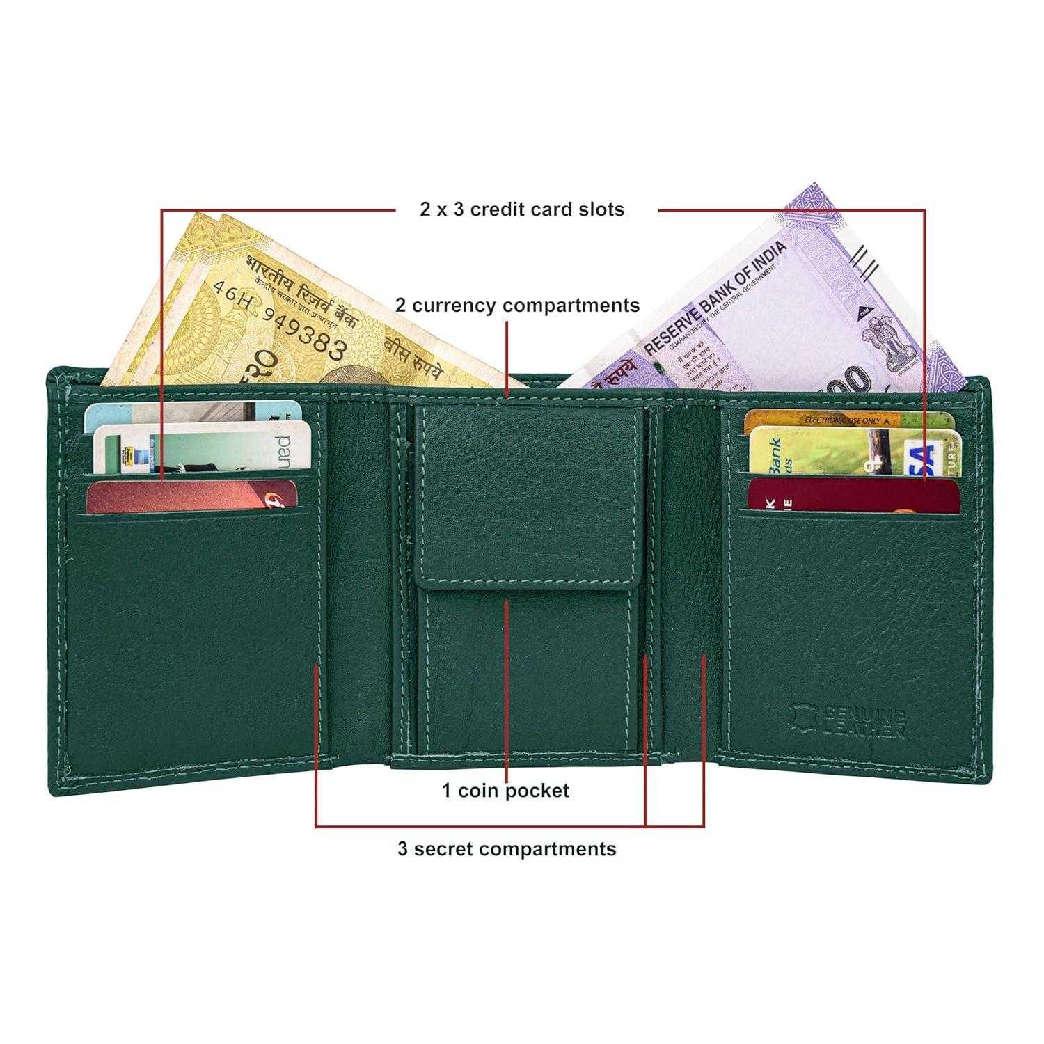 Мужской кожаный кошелек Travis Green — фото 4