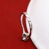 Imitation Diamond Ring Women'S Temperament Thick Rhodium Gold Plated 5A Zircon Ring Simple Ring Gift