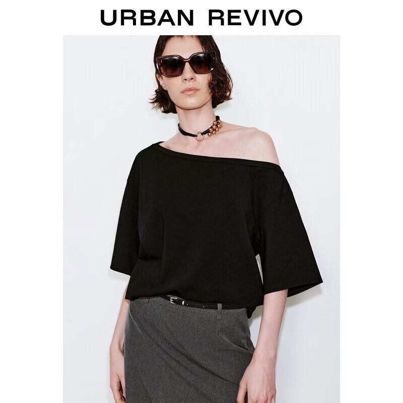 UR2026 Women s One-Shoulder T-Shirt L