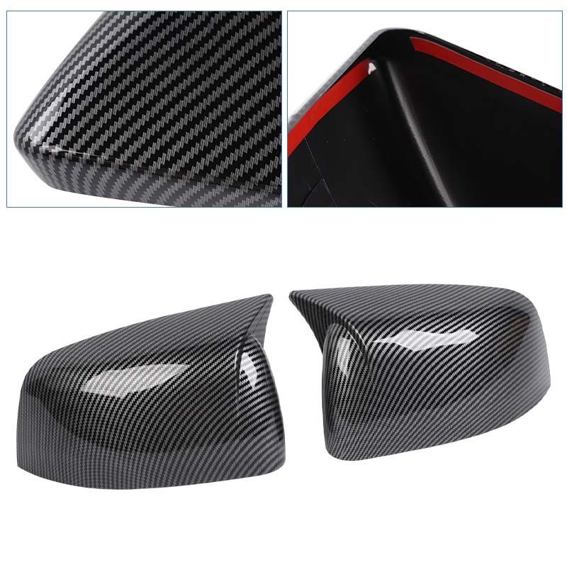 Car Rearview Mirror Decorative Frame Protective Cover For Ford Mustang 2015 Up Car Exterior Accessories , ABS Plastic