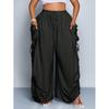 Womens High Waist Loose Drawstring Lantern Pants Casual Trousers