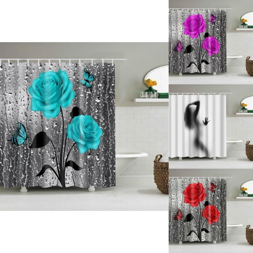 Stunning Waterproof Shower Curtain With Hooks Perfect Bathroom Decoration