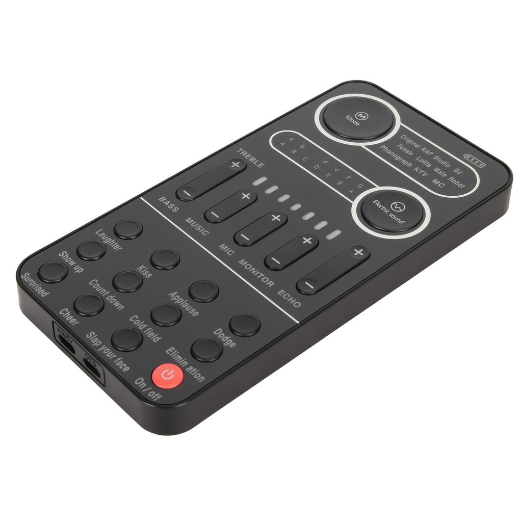 Portable Voice Changer Bluetooth 5.3 Multifunctional Effects Handheld Mini Live Sound Card for Gamin