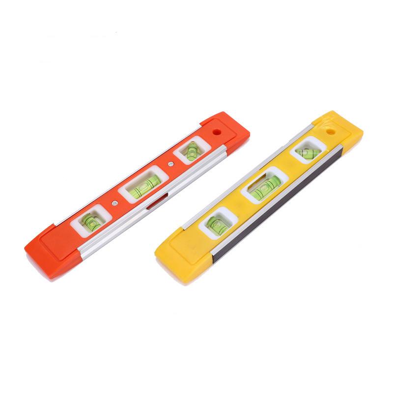Magnetic Spirit Level Bubble Ruler Portable Pocket Spirit Level Tool Vertical Horizontal Bubble Level Measure Instruments