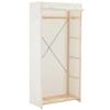 Fabric Wardrobe - Maison Exclusive - White - 79 X 40 X 170 Cm - Solid Wood Structure