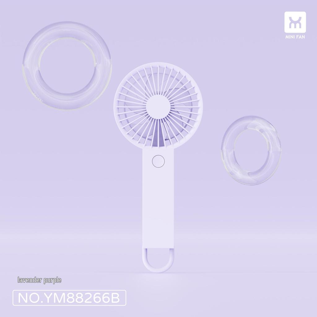2026 USB Rechargeable Foldable Small Handheld & Neck-Hanging Fan