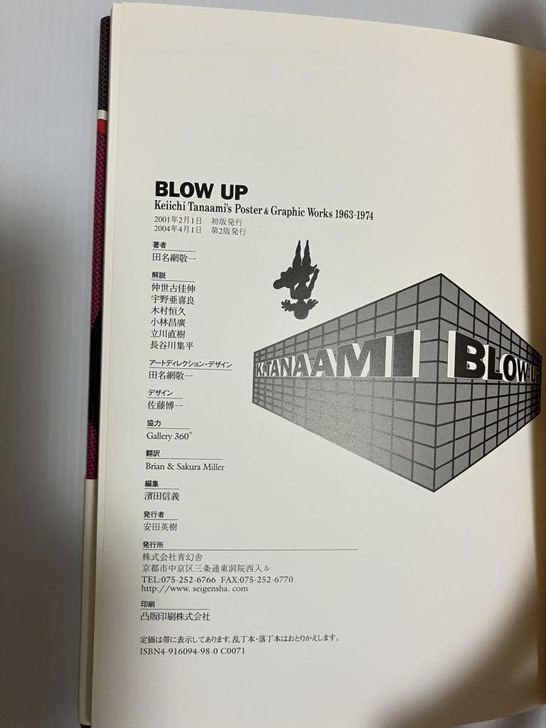 [USED] BLOW UP Keiichi Tanaami 1963-1974