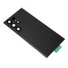 Handy Glas Rückseite Vorinstallierte Kameralinse Perfekte Passform Handy Rückseite Glasabdeckung für S23 Ultra Schwarz