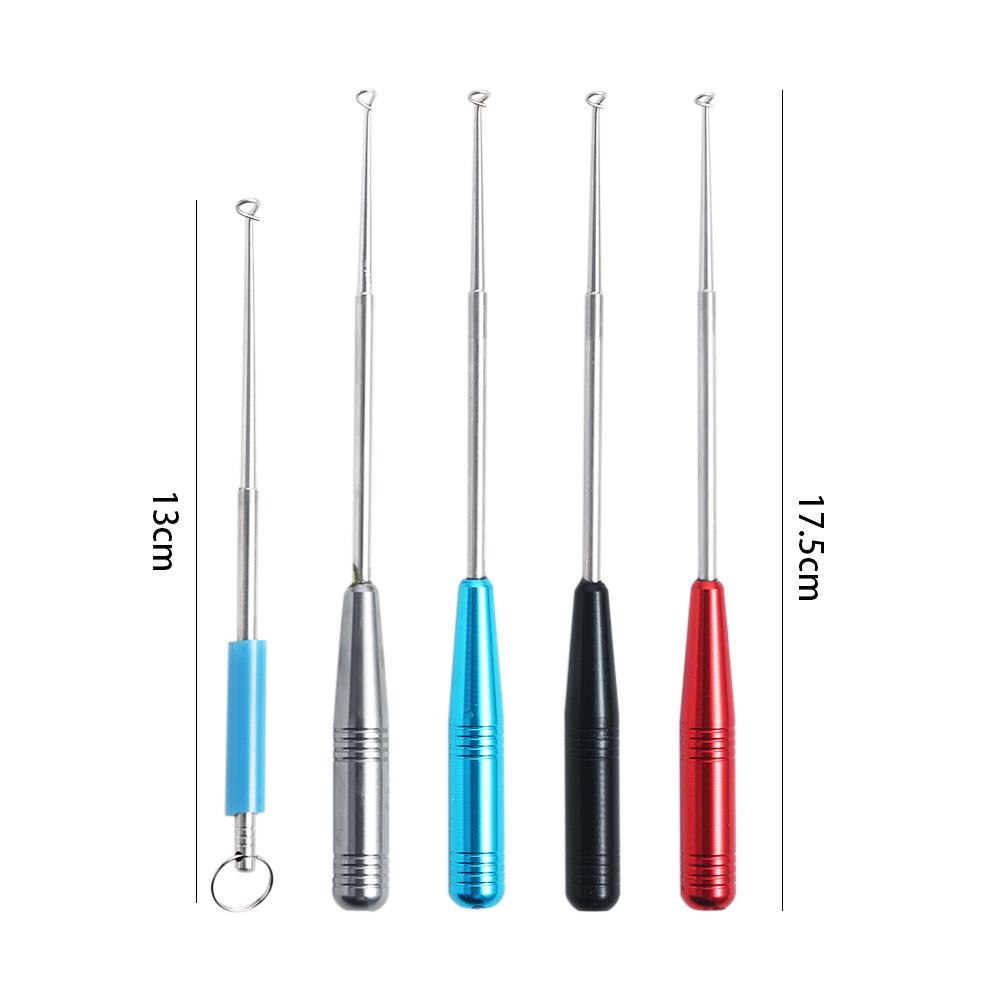 Portable Safety Aluminum Hook Extractor Fishhook Disgorger Hook Detacher Fishing Hook Remover